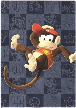 Super Mario card TCG - 172 - Diddy Kong - Silver Card - Near Mint / EX+ - Image 1