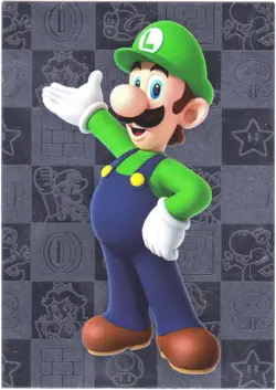 Super Mario card TCG - 164 - Luigi - Silver Card (foil) - Image 1