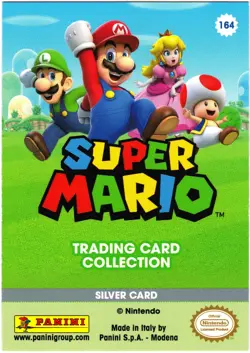 Super Mario card TCG - 164 - Luigi - Silver Card (foil) - Image 2