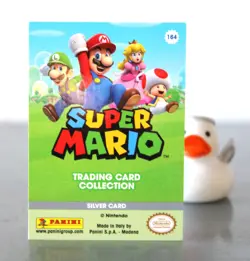 Super Mario card TCG - 164 - Luigi - Silver Card (foil) - Image 4