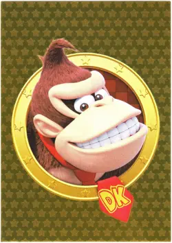 Super Mario card TCG - 158 - Donkey Kong - Golden Card - Near Mint / Ex+ - Image 1