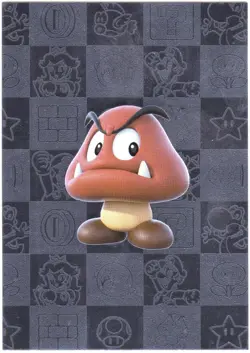 Super Mario card TCG - 179 - Goomba - Silver Card (foil) - Image 1