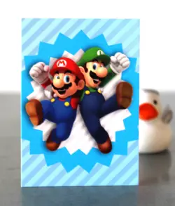 Super Mario Card TCG - 115 - Mario & Luigi - Group Card - Near Mint / EX+ - Image 3