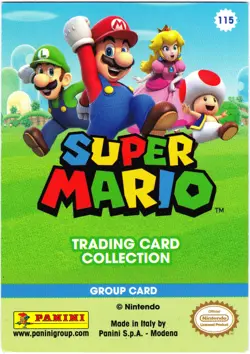 Super Mario Card TCG - 115 - Mario & Luigi - Group Card - Near Mint / EX+ - Image 6