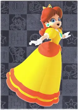 Super Mario card TCG - 167 - Daisy - Silver Card (foil) - Image 1