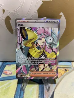 Iono - 254/193 - Pokemon Paldea Evolved Full Art Ultra Rare Card NM - Image 3