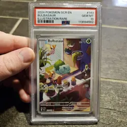 PSA 10 GEM MINT Bulbasaur 143/142 Stellar Crown Illustration Rare Pokemon Card - Image 4