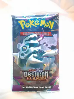 Pokémon Scarlet & Violet Obsidian Flames 10 Card Pack: Revavroom New - Unopened - Image 1