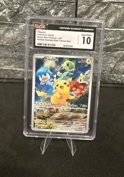 CGC 10 Pikachu 027 Sv: Scarlet & Violet Promo Cards Holo - Image 1