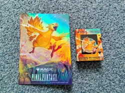 MAGIC THE GATHERING MTG: PROMO CHOCOBO ART CARD PRINT AND PINFINITY PIN BADGE FF - Image 6
