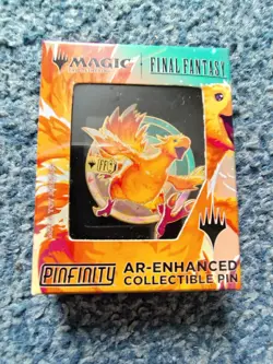 MAGIC THE GATHERING MTG: PROMO CHOCOBO ART CARD PRINT AND PINFINITY PIN BADGE FF - Image 9