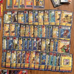 Digimon TCG 1999-2001 Card LOT  of Bandai Holo 1st Edition upper deck vintage - Image 3
