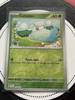 Cottonee - 014/162 Temporal Forces Reverse Holo 14/162 Pokemon Card - Image 3