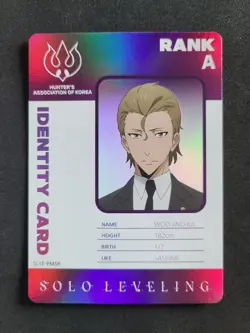 Mapniverse Solo Leveling, Woo Jinchul, Identity Card, Rank A, SL1E-PM06 - Image 3