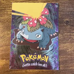 Venusaur E3 Embossed Holo Black Logo Topps Mewtwo Strikes Back Pokemon Card - Image 1