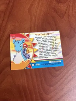 OR1 The Lost Lapras Pokemon Topps Series 3 Orange Islands Card - Image 2