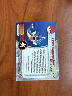 Gyarados #130 - Pokémon Topps Card TV Animation Series 3 -Holo - Blue Logo Rare - Image 2
