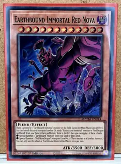Earthbound Immortal Red Nova [MZTM-EN044] Super Rare 1st Edition Mint Card - Image 2