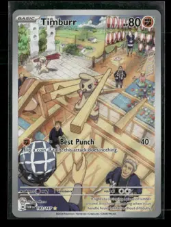 Pokemon Card Timburr 183/167 Twilight masquerade Illustration Rare Full Art - Image 1