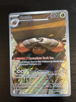 Pokémon TCG Crustle 186/182 Sv10: Destined Rivals Holo Illustration Rare Card - Image 2