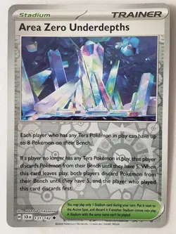 REVERSE HOLO Area Zero Underdepths 131/142 NM / M - Stellar Crown Pokemon Card - Image 3
