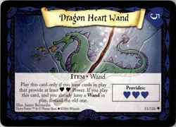 Wizards Harry Potter Trading Card Game (2001) Dragon heart wand Item No. 51 - Image 3