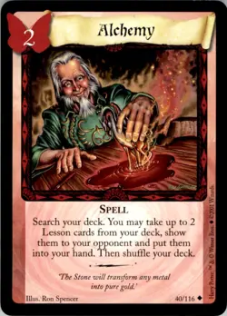 Wizards Harry Potter Trading Card Game (2001) Alchemy Spell No. 40 - Image 3