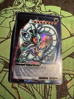 Toon Blue Eyes White Dragon Cards ACG Waifu Card Holo Anime Yugioh PRISMATIC - Image 2