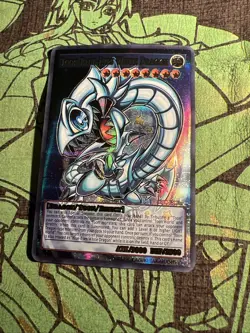 Toon Blue Eyes White Dragon Cards ACG Waifu Card Holo Anime Yugioh PRISMATIC - Image 5