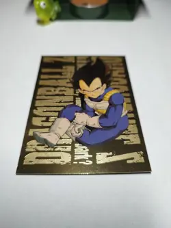 1999 Funimation Dragon Ball Z VEGETA GOLD FOIL Chase Trading Card G8 - JPP/AMADA - Image 11