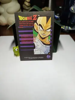 1999 Funimation Dragon Ball Z VEGETA GOLD FOIL Chase Trading Card G8 - JPP/AMADA - Image 4