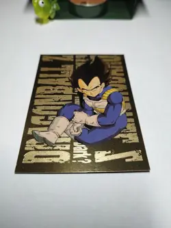 1999 Funimation Dragon Ball Z VEGETA GOLD FOIL Chase Trading Card G8 - JPP/AMADA - Image 6