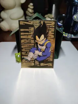 1999 Funimation Dragon Ball Z VEGETA GOLD FOIL Chase Trading Card G8 - JPP/AMADA - Image 7