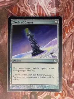 FOIL Clock of Omens x 1 Near Mint Magic the Gathering MTG Card 5DN - Image 1