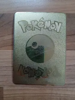 Pokemon Charizard VMAX Rainbow Pokemon Gold Metal Card HP330 - Image 2