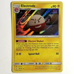 Pokemon TCG SM Team Up 39/181 Electrode Holographic Rare Card - Image 1