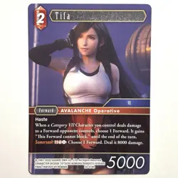 Final Fantasy TCG - Dawn of Heroes - Tifa (20-014R) Rare Single Card - Image 3