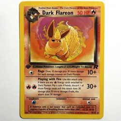 Dark Flareon 1st Edition 35/82 NM 2000 Pokemon Team Rocket WOTC Vintage Card - Image 3