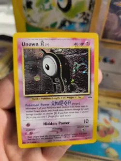 Pokemon Card Card Unown Icognito Neo Discovery English NM- Clean Holo WOTC - Image 11