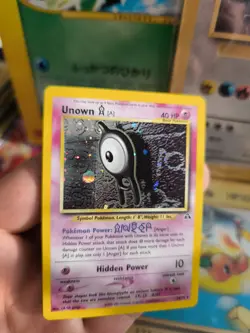 Pokemon Card Card Unown Icognito Neo Discovery English NM- Clean Holo WOTC - Image 24
