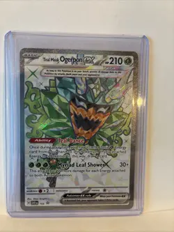 Teal Mask Ogerpon ex 166 Full Art Scarlet & Violet Promo Pokémon Card - Image 4