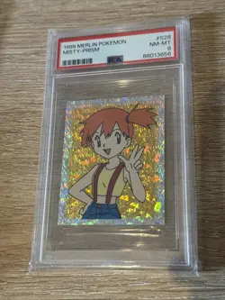 Misty PSA 8, Ash & Pikachu PSA 8, Nurse Joy PSA 9 Pokemon Sticker 1999 Merlin - Image 7
