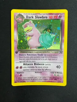 Pokemon Dark Slowbro 12/82 Team Rocket Rare Holo First Edition Wizards ITA - Image 1
