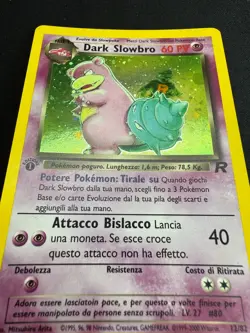 Pokemon Dark Slowbro 12/82 Team Rocket Rare Holo First Edition Wizards ITA - Image 14