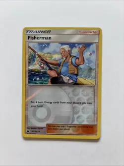 Fisherman 130/168 Rev Reverse Holo SM Celestial Storm Pokemon NM - Image 1