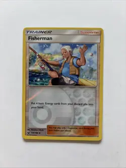 Fisherman 130/168 Rev Reverse Holo SM Celestial Storm Pokemon NM - Image 3