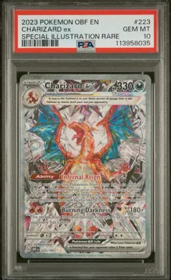 Pokemon TCG - Charizard EX - 223/197 - Obsidian Flames - PSA GEM MT 10 - Image 7