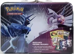 NEW-Pokémon TCG Sword & Shield PALKIA & DIALGA Collector Chest Tin - Image 1