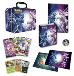 NEW-Pokémon TCG Sword & Shield PALKIA & DIALGA Collector Chest Tin - Image 3