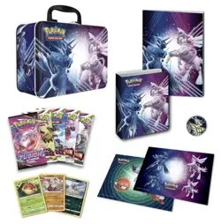 NEW-Pokémon TCG Sword & Shield PALKIA & DIALGA Collector Chest Tin - Image 8